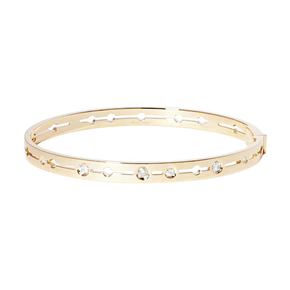 DINH VAN  PULSE DIAMOND BANGLE BRACELET